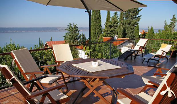 Croatia apartment sea view terrace